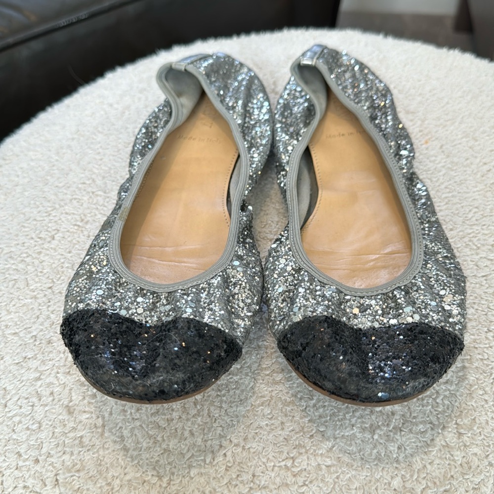 Sparkly ballet flats